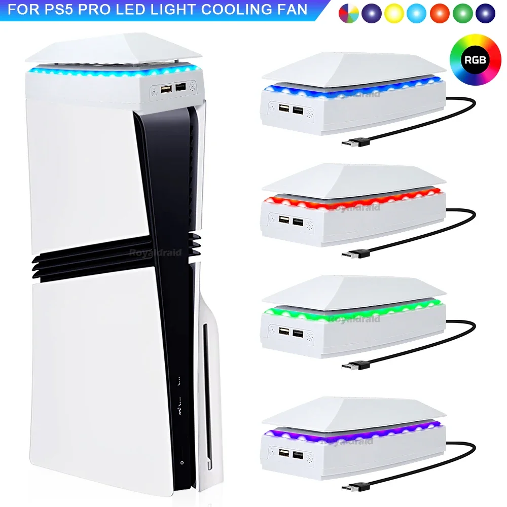 Gaming Console Buttons - Ventilador Superior para PS5 PRO, Sistema