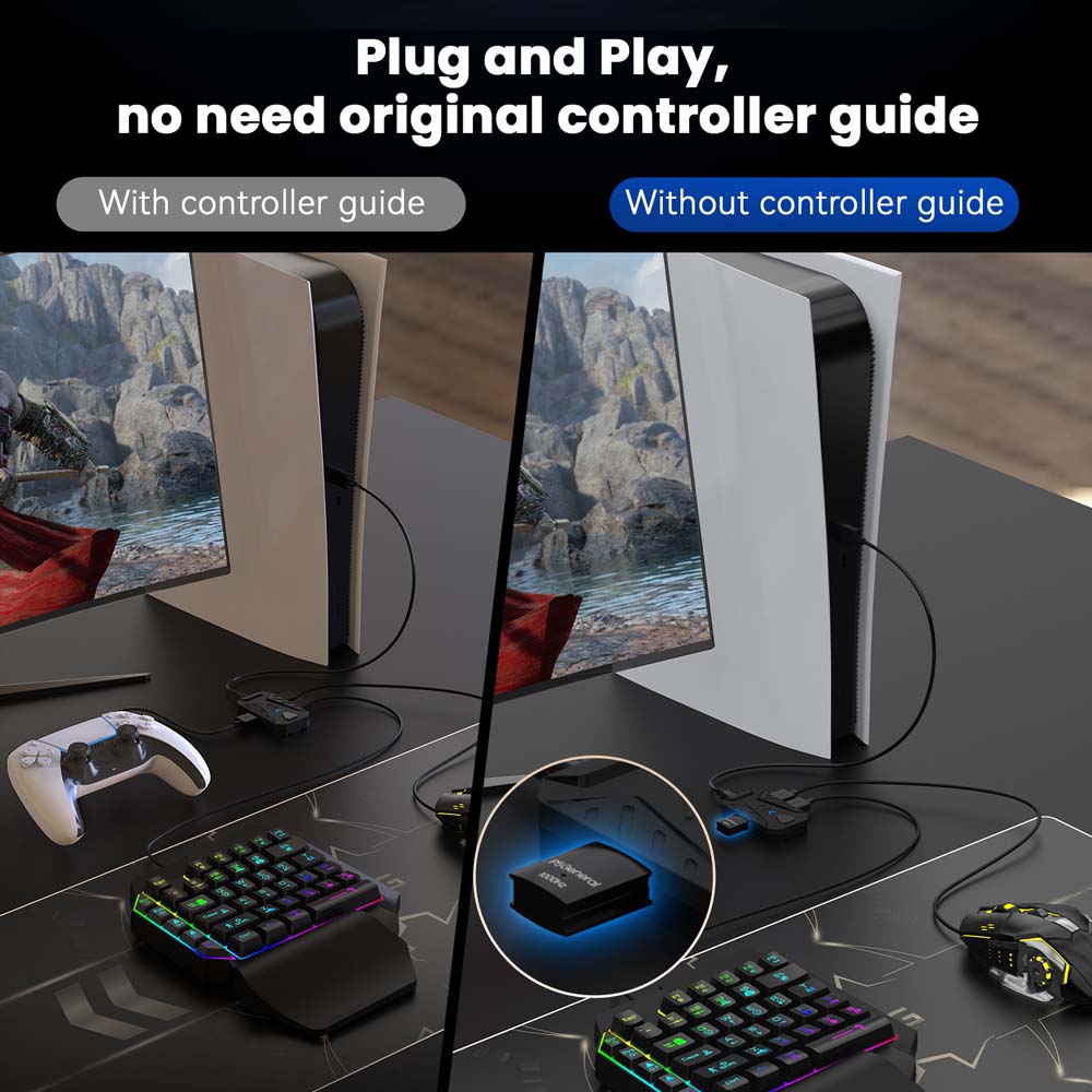 Combo de Teclado e Mouse para  - Gaming Console Buttons avaliação e preço